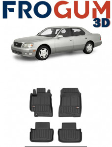Lexus Is I Din 1998 - 2005, Sedan , Set Covorase Auto Tip Tavita Premium 3D, din cauciuc accesorii pentru autoturismul tau - masina v162914