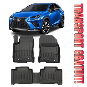 Lexus Nx, Suv, Din 02.2015 - Prezent , Set Covorase Auto Tip Tavita Premium 3D, din cauciuc