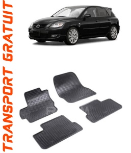 Mazda 3 II, Hatchback, fabricat din 05.2009 - 08.2013, set covorase auto dedicate, din cauciuc 100% Premium accesorii pentru autoturismul tau - masina v157950