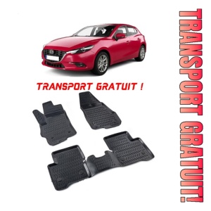 Mazda 3 III 2013-2018 Set 4 covorase auto din cauciuc tip tavita premium line 3D - Transport Gratuit!