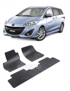 Mazda 5 fabricat din 2011 - Prezent (Randul 3), set covorase auto dedicate, din cauciuc 100% Premium accesorii pentru autoturismul tau - masina v157209