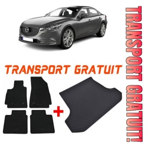 Mazda 6 III Sedan din 01.2013 - Prezent *4, Set Covorase + tavita portbagaj auto