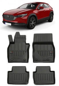 Mazda CX-30, Suv, Din 08.2019 - Prezent , Set Covorase Auto Tip Tavita Premium 3D, din cauciuc accesorii pentru autoturismul tau - masina v169911