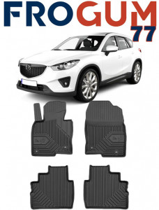 Mazda CX-5 II Din 07.2017 - Prezent, Suv , Set Covorase Auto Tip Tavita Premium 3D, din cauciuc accesorii pentru autoturismul tau - masina v169079