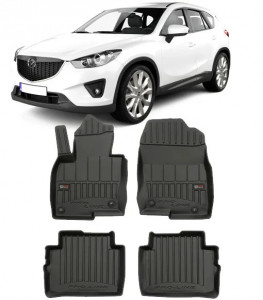 Mazda CX-5 II, Suv, Din 07.2017 - Prezent , Set Covorase Auto Tip Tavita Premium 3D, din cauciuc accesorii pentru autoturismul tau - masina v169890