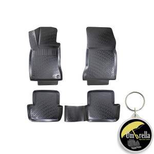 Mercedes B Class W246 II 2011-2018 Set 4 covorase auto din cauciuc tip tavita premium line 3D accesorii pentru autoturismul tau - masina v241650