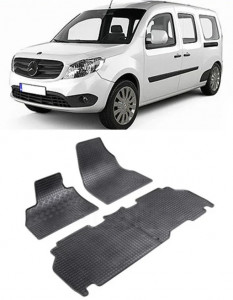 Mercedes Citan, Van, fabricat din 10.2012 - Prezent, 5 Locuri, set covorase auto dedicate, din cauciuc 100% Premium accesorii pentru autoturismul tau - masina v160824