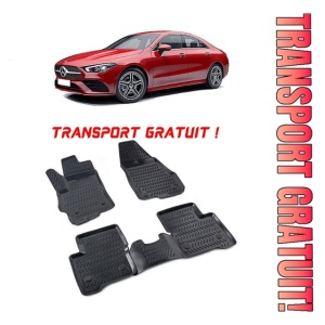 Mercedes CLA I (C117) 2013-2019 Set 4 covorase auto din cauciuc tip tavita premium line 3D - Transport Gratuit!