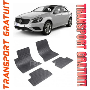 Mercedes Clasa A W176, Hatchback, fabricat din 09.2012 - 04.2018, set covorase auto dedicate, din cauciuc 100% Premium