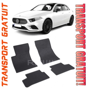 Mercedes Clasa A W177, Hatchback, fabricat din 08.2019 - Prezent, set covorase auto dedicate, din cauciuc 100% Premium