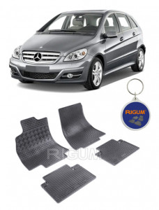 Mercedes Clasa B W245, Hatchback, fabricat din 06.2005 - 2011, set covorase auto dedicate, din cauciuc 100% Premium accesorii pentru autoturismul tau - masina v157970