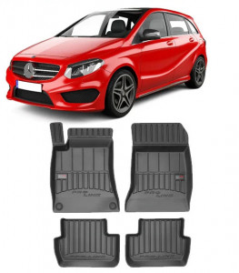 Mercedes Clasa B W246, Hatchback, Din 10.2011 - 12.2018 , Set Covorase Auto Tip Tavita Premium 3D, din cauciuc accesorii pentru autoturismul tau - masina v172236