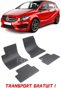 Mercedes Clasa B W246, Hatchback, fabricat din 10.2011 - 12.2018, set covorase auto dedicate, din cauciuc 100% Premium - Transport Gratuit accesorii pentru autoturismul tau - masina v38906