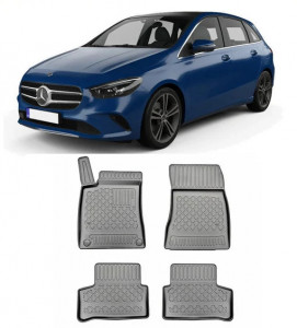 Mercedes Clasa B W247, Van, Din 01.2019 - Prezent , Set Covorase Auto Tip Tavita Premium 3D, din cauciuc accesorii pentru autoturismul tau - masina v173320
