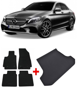 Mercedes Clasa C Set Covorase + tavita portbagaj auto Mercedes C-Class W204 fabricatie 12.2007 - 09.2014, caroserie combi - Img 2