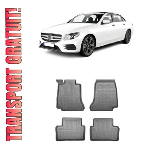 Mercedes Clasa E W213, Sedan, Din 04.2016 - Prezent , Set Covorase Auto Tip Tavita Premium 3D, din cauciuc