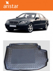 Mercedes clasa S W220 Sedan din 1998 - 06.2005, Tavita Pentru Portbagaj Lux Premium Dedicata, Cu Separator *1 accesorii pentru autoturismul tau - masina v194477