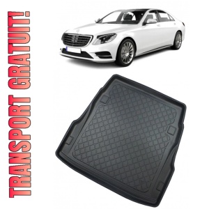 Mercedes clasa S W222 Sedan din 07.2013 - 11.2020, Tavita Pentru Portbagaj Lux Premium Dedicata, Bancheta Culisanta Electric *1