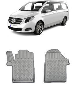 Mercedes Clasa V W447, Van, Din 06.2014 - Prezent , Set Covorase Auto Tip Tavita Premium 3D, din cauciuc accesorii pentru autoturismul tau - masina v171893