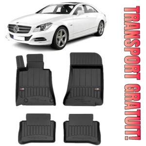 Mercedes Cls II Din 2010 - 2018, Coupe , Set Covorase Auto Tip Tavita Premium 3D, din cauciuc