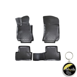 Mercedes E Class W212 2010-2016 Set 4 covorase auto din cauciuc tip tavita premium line 3D accesorii pentru autoturismul tau - masina v242992