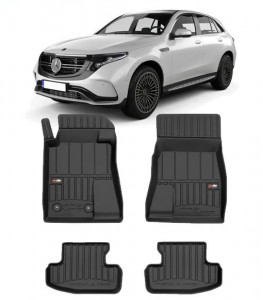 Mercedes Eqc Din 05.2019 - Prezent, Suv , Set Covorase Auto Tip Tavita Premium 3D, din cauciuc accesorii pentru autoturismul tau - masina v162999
