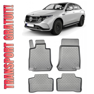 Mercedes Eqc, Suv, Din 05.2019 - Prezent , Set Covorase Auto Tip Tavita Premium 3D, din cauciuc