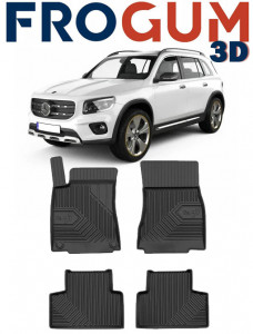 Mercedes Glb X247 Din 11.2019 - Prezent, Suv , Set Covorase Auto Tip Tavita Premium 3D, din cauciuc accesorii pentru autoturismul tau - masina v167406
