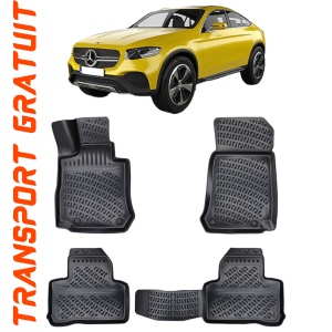 Mercedes GLC Coupe C253 2015- Set 4 covorase auto din cauciuc tip tavita premium line 3D accesorii pentru autoturismul tau - masina v243336