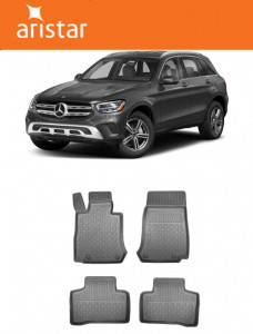 Mercedes Glc Coupe, Coupe, Din 09.2016 - Prezent, C253 , Set Covorase Auto Tip Tavita Premium 3D, din cauciuc accesorii pentru autoturismul tau - masina v174019