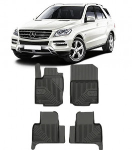 Mercedes ML W166 Din 11.2011 - 05.2015, Suv , Set Covorase Auto Tip Tavita Premium 3D, din cauciuc accesorii pentru autoturismul tau - masina v166274