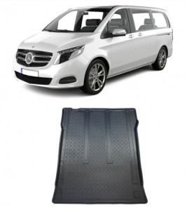 Mercedes Vito W447 Van din 10.2014 - Prezent, Tavita Pentru Portbagaj Lux Premium Dedicata, Ampatament Lung In Spatele Randului 2 *2 accesorii pentru autoturismul tau - masina v188724