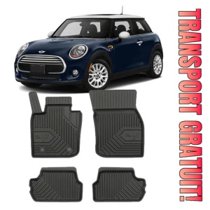 Mini Cooper III S Din 10.2014 - Prezent, Hatchback , Set Covorase Auto Tip Tavita Premium 3D, din cauciuc