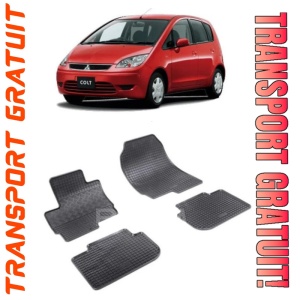 Mitsubishi Colt Zm, Hatchback, fabricat din 11.2008 - 2013, set covorase auto dedicate, din cauciuc 100% Premium
