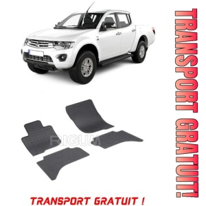 Mitsubishi L200, Pick-Up, fabricat din 06.2015 - Prezent, set covorase auto dedicate, din cauciuc 100% Premium - Transport Gratuit