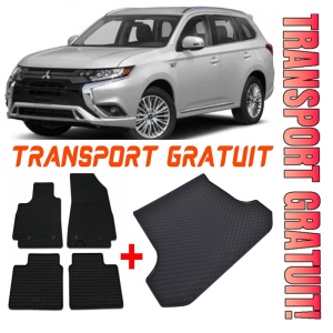 Mitsubishi Outlander Set Covorase + tavita portbagaj auto Mitsubishi Outlander III PHEV fabricatie 09.2012 - prezent, caroserie suv, 5 locuri