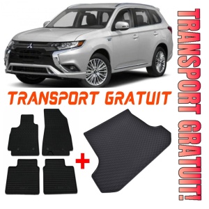 Mitsubishi Outlander Set Covorase + tavita portbagaj auto Mitsubishi Outlander III fabricatie 09.2012 - prezent, caroserie suv, 5 locuri