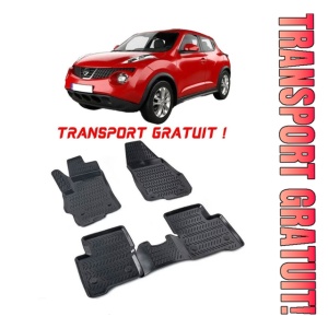Nissan Juke I (F15) 2010-2019 Set 4 covorase auto din cauciuc tip tavita premium line 3D - Transport Gratuit!
