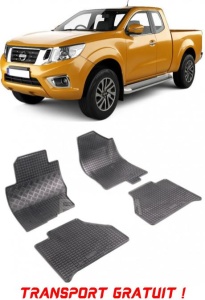 Nissan Navara, Pick-Up, fabricat din 2010 - 2015, Dubla Cabina, set covorase auto dedicate, din cauciuc 100% Premium - Transport Gratuit accesorii pentru autoturismul tau - masina v38693