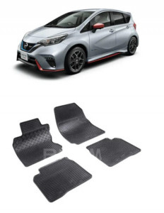 Nissan Note E11, Hatchback, fabricat din 2006 - 09.2013, set covorase auto dedicate, din cauciuc 100% Premium accesorii pentru autoturismul tau - masina v158486