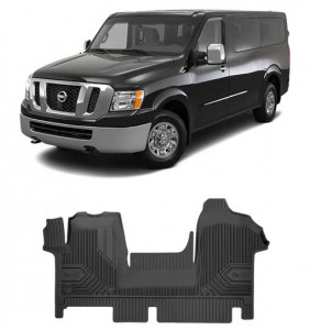 Nissan Nv400 Din 01.2010 - 02.2019, Van , Set Covorase Auto Tip Tavita Premium 3D, din cauciuc accesorii pentru autoturismul tau - masina v167306
