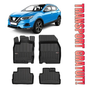 Nissan Qashqai II, Suv, Din 02.2014 - 05.2021 , Set Covorase Auto Tip Tavita Premium 3D, din cauciuc