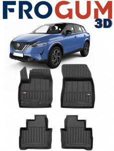 Nissan Qashqai III Din 06.2021 - Prezent, Suv , Set Covorase Auto Tip Tavita Premium 3D, din cauciuc accesorii pentru autoturismul tau - masina v163025