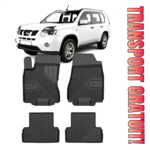 Nissan X-Trail T31 Din 06.2007 - 07.2014, Suv , Set Covorase Auto Tip Tavita Premium 3D, din cauciuc