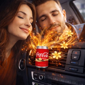 Odorizant Auto 3D Coca Cola Vanilie, Tip Doza, Clip Ventilatie, Parfum Intens și Persistent, Design Realist, Vegan Friendly - Img 5