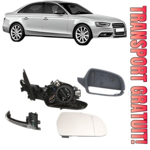 Oglinda Dreapta AUDI A4 B8 (8K2) din 2007 - 2015, Auto, Reglaj electric, Completa