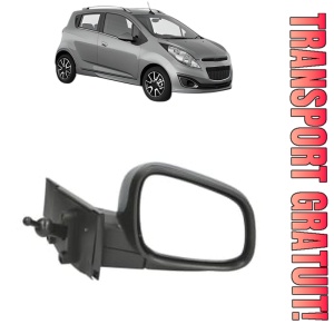 Oglinda Dreapta CHEVROLET SPARK (M300) din 2009 - 2016, Auto, Reglaj mecanic, Completa