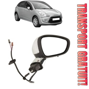 Oglinda Dreapta CITROEN C3 II (SC_) din 2009 - 2016, Auto, Reglaj electric, Completa
