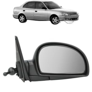 Oglinda Dreapta HYUNDAI ACCENT II Saloon (LC) din 1999 - 2006, Auto, Reglaj mecanic, Completa - Img 2