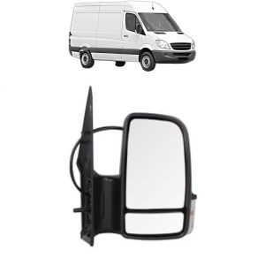 Oglinda Dreapta MERCEDES-BENZ SPRINTER 3,5-t Van (B906) din 2006 - 2018, Auto, Reglaj electric, Completa - Img 2